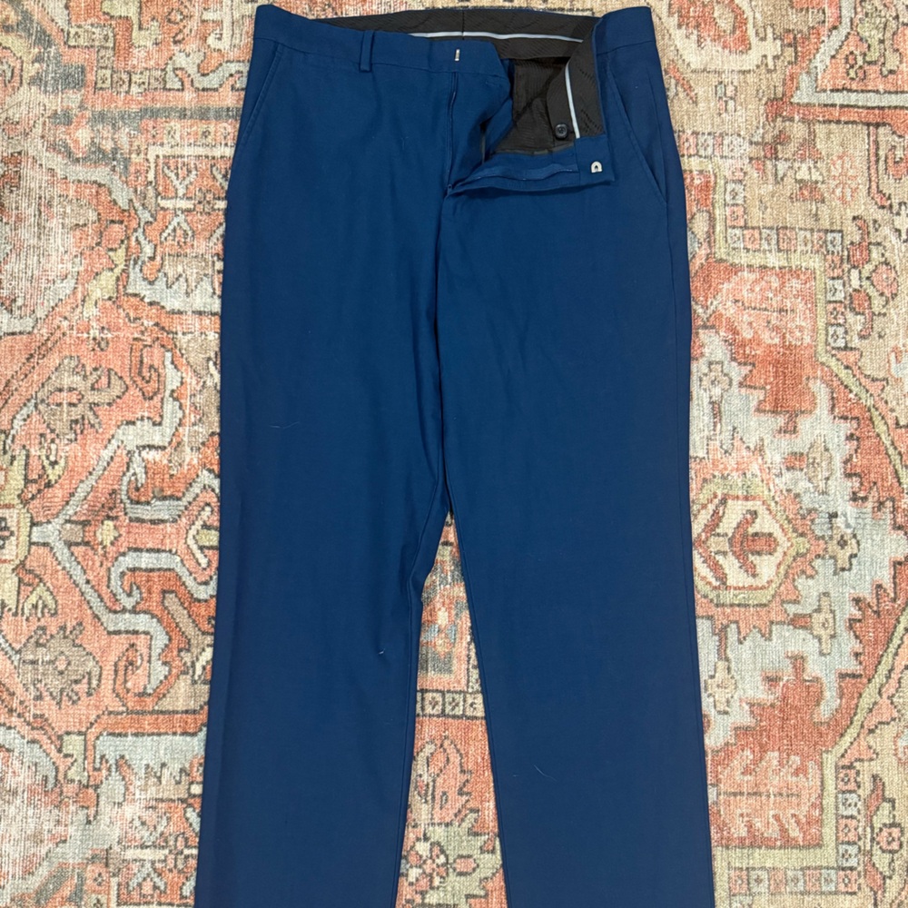 J. Ferrar Blue Slim Fit Pants 34x34